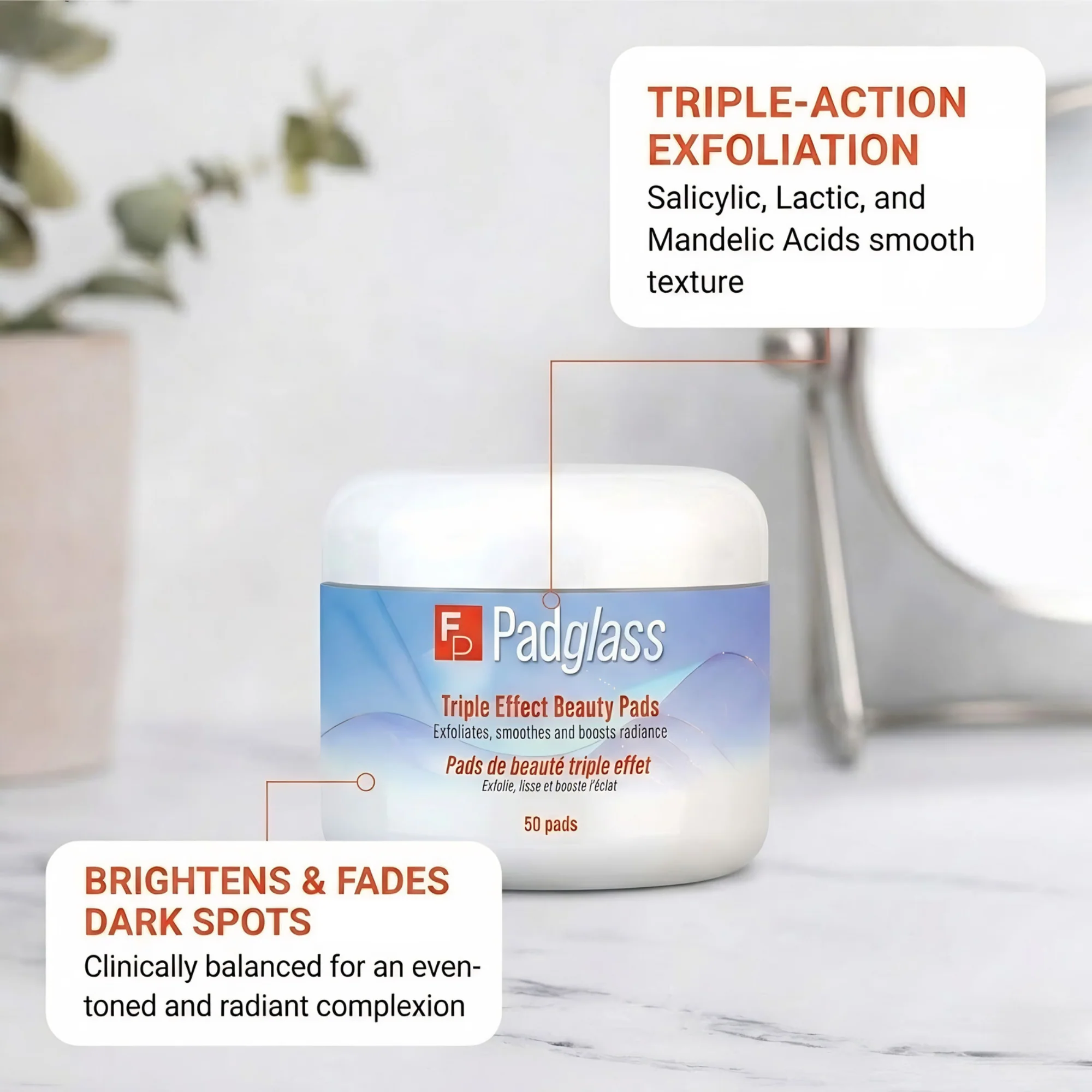 FrenchPharmacy Padglass Bright Beauty Peeling Pads - Image 2
