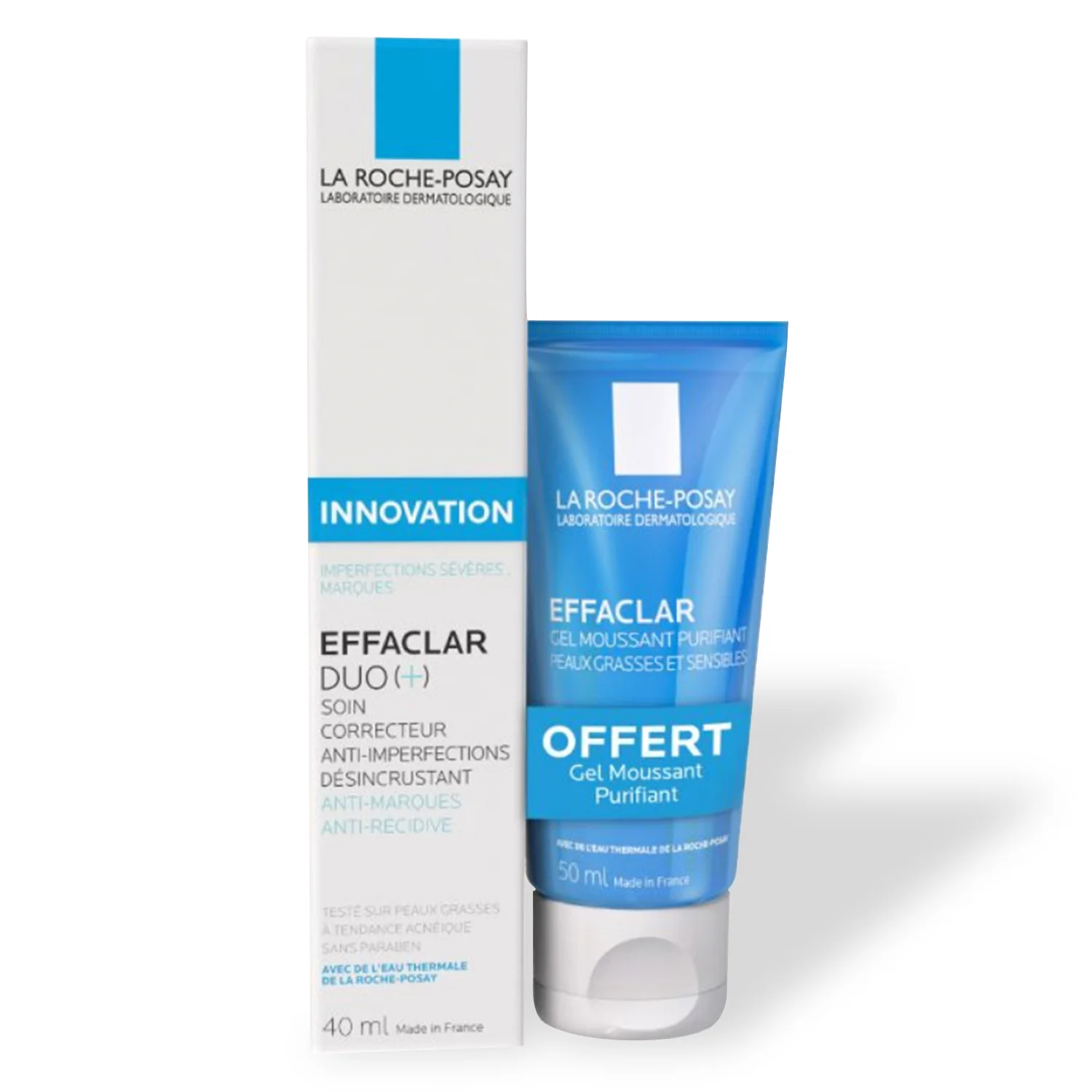 La Roche-Posay Effaclar Duo Acne Spot Treatment + Purifying Foaming Gel