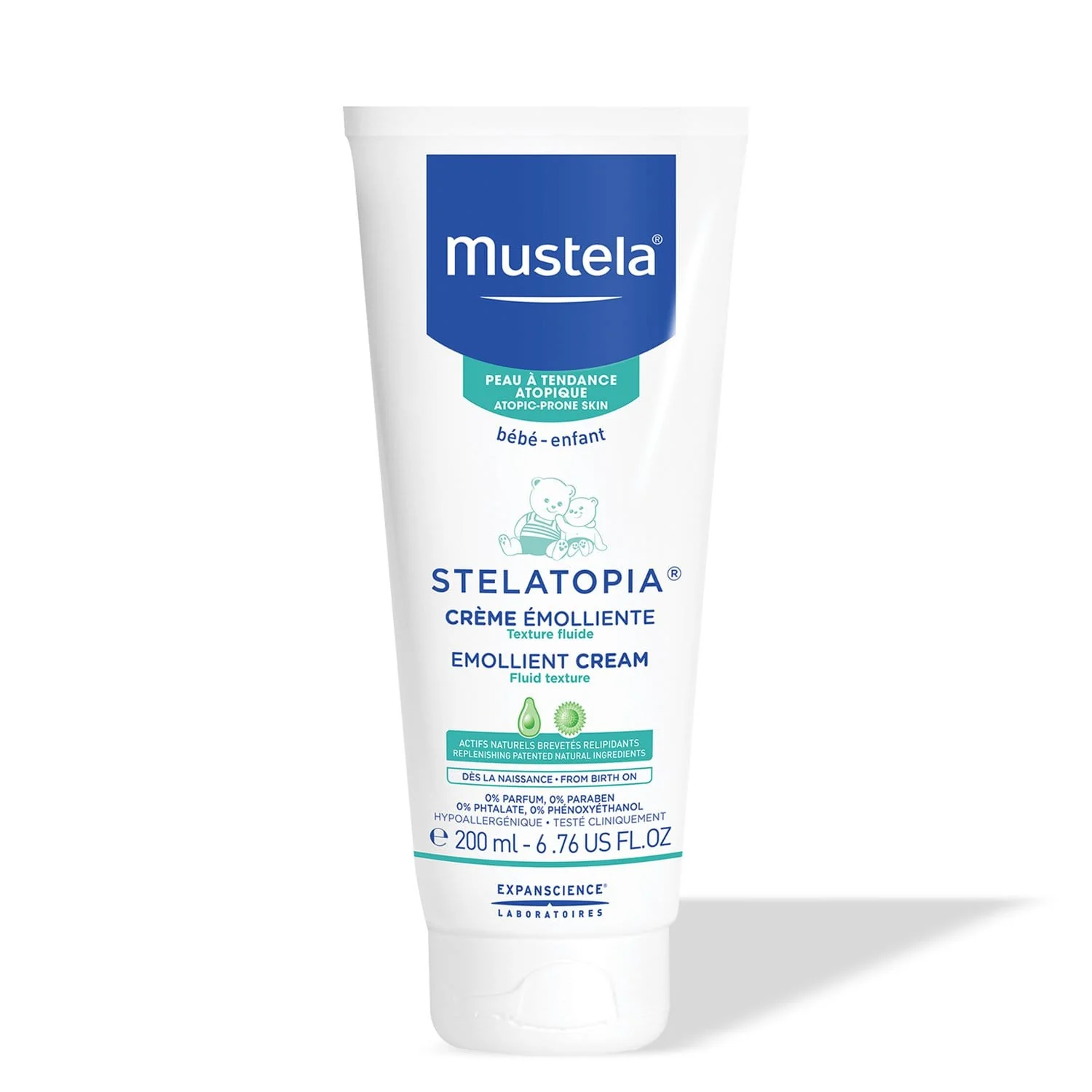 Mustela Stelatopia Moisturizing Emollient Cream for Eczema-Prone Skin
