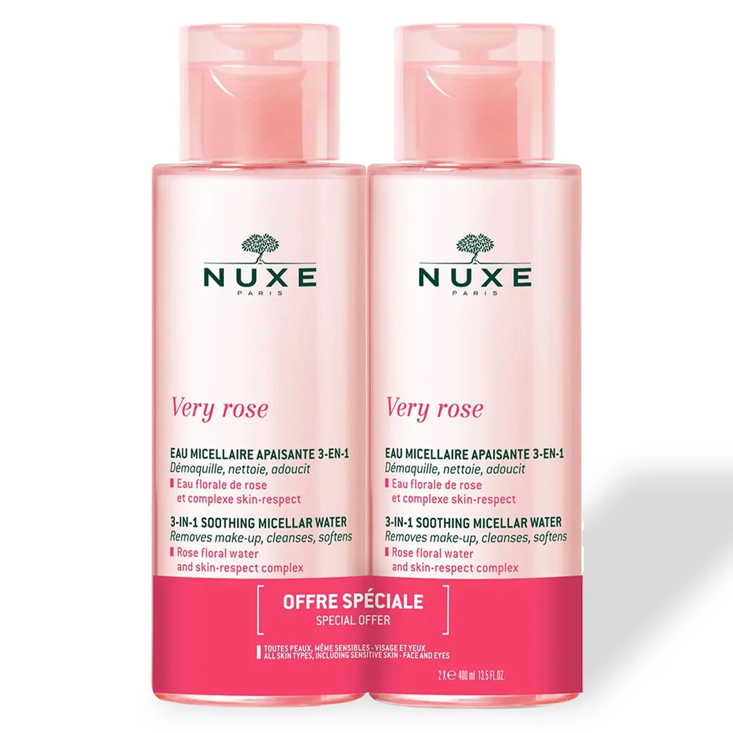 Nuxe Very Rose 3-in-1 Soothing Micellar Water Set of 2