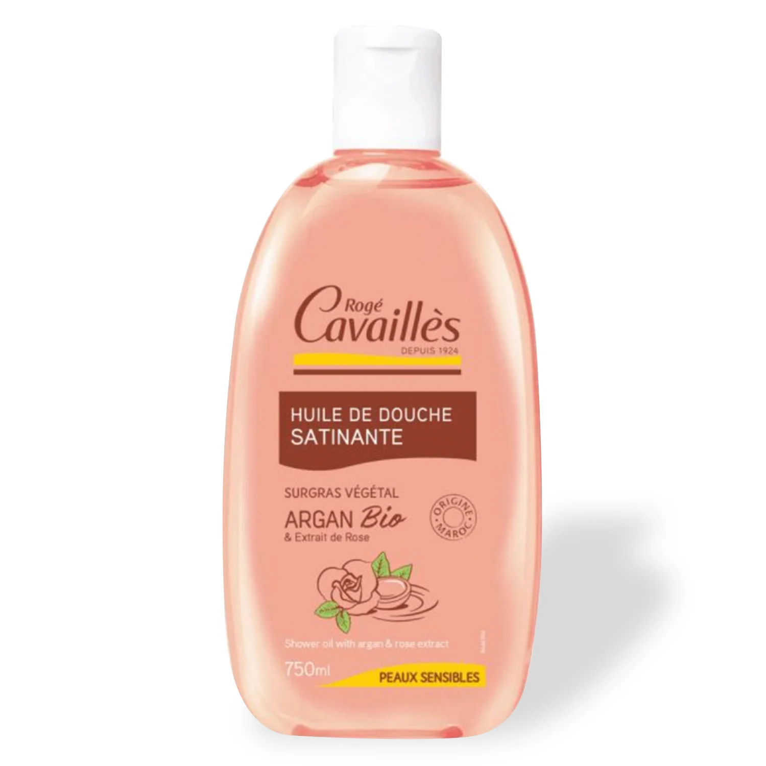 Rogé Cavaillès Satiny Shower Oil Argan and Rose