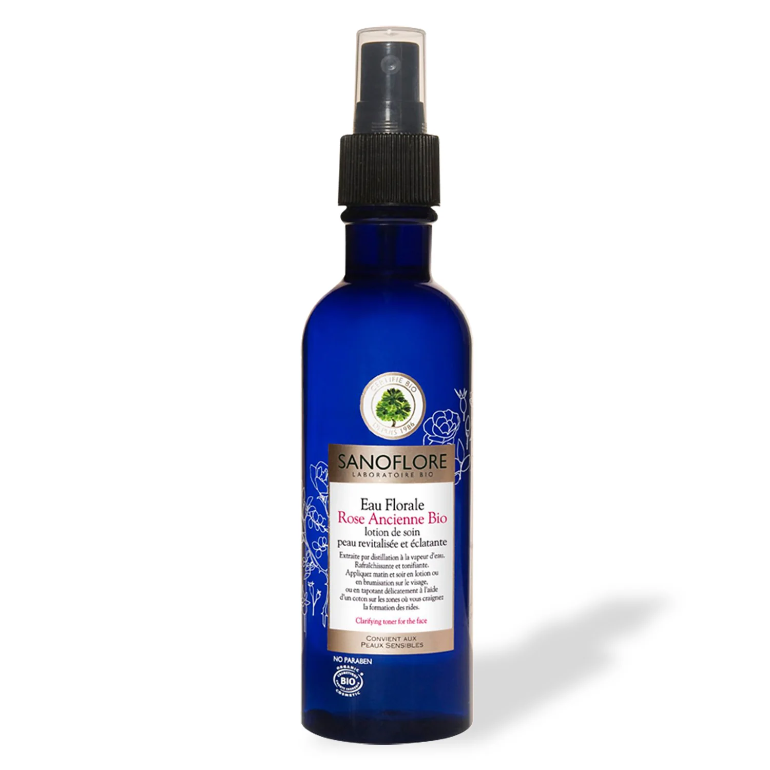 Sanoflore Rose Floral Water Revitalising Toner Mist